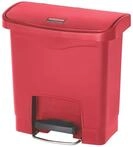 Rubbermaid Commercial Products Streamline Step-On M&uuml;lleimer &ndash; 15L Rot &ndash;