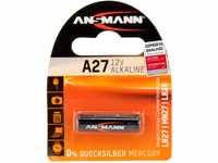 ANSMANN Alkaline Batterie A27 (12V) MN27, V27A für Garagentoröffner, Alarmanlage,