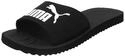 PUMA Purecat Unisex Slide Sandal , Black White, 47 EU