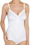 Triumph Damen Spitzen-Body Formfit BS X, ohne B&uuml;gel, ohne Polsterung, 80C, Wei&szlig;