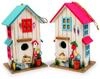 small foot Vogelhaus Villa Kunterbunt, aus Holz, wetterfest Dekoration f&uuml;r Balkon,