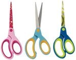herlitz Bastelschere f&uuml;r Linksh&auml;nder, spitze Scherenbl&auml;tter, farbig sortiert,