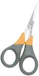 Wedo 9854 Silhouettenschere (Edelstahl Titan Plus, 4 Zoll (11,5 cm)) grau/gelb