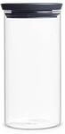 Brabantia Glasbeh&auml;lter 1.1L, Dunkel Grau