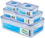 LocknLock PP Classic Vorratsdosen Set 5tlg., 180, 350, 600, 870ml, 3,6L, Vorratsdosen