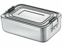 Küchenprofi Lunchbox klein, hochwertiges Aluminium, Silber, LBH 18 x 12 x 5cm,