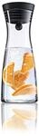 WMF Basic Wasserkaraffe aus Glas 0,75 liter, Glaskaraffe mit Deckel, Silikondeckel,