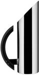 Alessi MB03 Tua Karaffe - Edelstahl 18/10 gl&auml;nzend poliert. Griff aus PA, schwarz,
