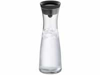 WMF Basic Wasserkaraffe aus Glas, 1 Liter, Glaskaraffe mit Deckel,...