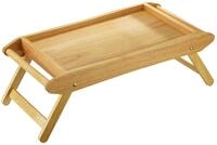 Zassenhaus Bett- / Serviertisch, 69 x 35 cm, Gummibaumholz hell