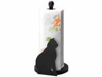 Maximex Papierrollenhalter Katze - minimalistische Optik, MDF, 15 x 30 x 15 cm,