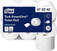 Tork SmartOne Toilettenpapier Wei&szlig; T8, Advanced, 2-lagig, 6 &times; 1.150 Blatt,...