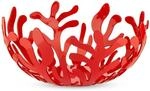 Alessi "Mediterraneo Schale aus Edelstahl, epoxidharzlackiert, rot