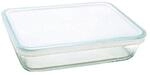 Rechteckige Auflaufform, 1,5 l, Glas + Kunststoffdeckel &ndash; 242P000/5046
