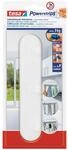 tesa Powerstrips Hakenleiste, wei&szlig; - selbstklebender 3er-Haken f&uuml;r K&uuml;che und...