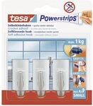 tesa Powerstrips Haken Small TREND - Selbstklebender Wandhaken f&uuml;r Glas,...