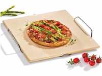 Küchenprofi 1086000000 Pizzastein mit Untersatz 38 x 35 cm / 5 x 1 cm