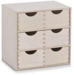 Zeller 13192 Schubladenelement, 6-er, Birke 28 x 20 x 28 cm, Sonstige