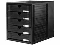 HAN Schubladenbox SYSTEMBOX mit 5 geschlossenen Schubladen für Unterlagen bis...