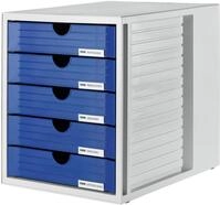 HAN Schubladenbox SYSTEMBOX mit 5 geschlossenen Schubladen f&uuml;r bis DIN C4,
