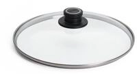 Woll Sicherheitsglasdeckel, rund, &Oslash; 28 cm, Deckelknopf mit permanenter Entl&uuml;ftung,