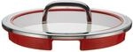 WMF Function 4 Topfdeckel 24 cm, Glasdeckel mit 4 Abgie&szlig;funktionen, Glas, Silikon,