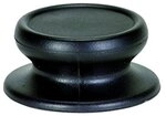 Karl Kr&uuml;ger Deckelknopf aus Kunststoff in der Farbe Schwarz, Individuell Einsetzbar,
