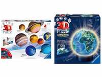 Ravensburger 3D Puzzle Planetensystem für Kinder ab 7 Jahren - 8 Puzzleball-Planeten