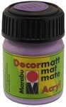 Marabu 14010039007 - Decormatt Acryl Lavendel 007, 15 ml, samtmatte Acrylfarbe auf