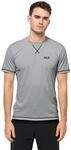 Jack Wolfskin Herren Shirt Crosstrail T, Silver Grey, XL, 1801671-6720005