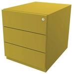 BISLEY Rollcontainer Note mit Griffleiste, 3 Universalschubladen, Metall, 641