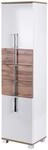 Schildmeyer Hochschrank Luca 135870, wei&szlig; glanz/Eiche Landhaus Dekor,