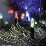 Konstsmide LED Minilichterkette, 40 bunte Dioden, 24V Au&szlig;entrafo, gr&uuml;nes...