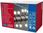Konstsmide LED Globelichterkette, gro&szlig;e runde Dioden, 80 warm wei&szlig;e Dioden, 24V
