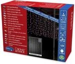 Konstsmide LED Lichtervorhang, mit bunten Globes, 200 bunte Dioden, 24V...