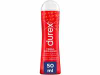 Durex Gleitgel Strawberry – Wasserbasiertes Erdbeer-Gleitmittel für angenehme