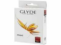 Glyde Ultra Maxi 10 große Condome mit 56mm Breite (XL), vegane Kondome ohne...