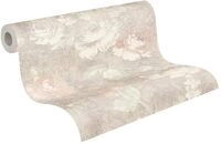 A.S. Cr&eacute;ation Vliestapete 10,05 m x 0,53 m mit Vintage Blumenmuster - Braun, Creme,