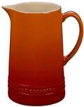 Le Creuset Saftkrug aus Steinzeug, 1.5 L, &Oslash; 12.5 cm, Ofenrot, 91008015090099