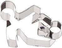 Ausstechform Fu&szlig;ballspieler ca. 9 cm, Silber