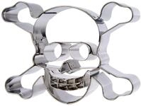 St&auml;dter Totenkopf 9 cm Edelstahl, Silber