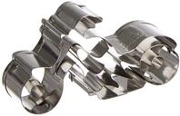 St&auml;dter 199880 Ausstechform, Motorrad Edelstahl, 7 cm, Silber