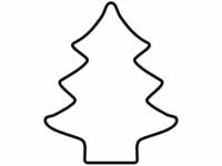 Original Kaiser Lebkuchen-Ausstecher Tannenbaum, 13 x 9 x 2,5 cm, Weihnachten,
