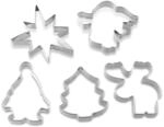 Dr. Oetker Pl&auml;tzchen Ausstecher Weihnachten 5er Set &ndash; Ausstechformen White