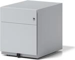 BISLEY Rollcontainer Note mit Griffleiste, 1 Universalschublade, 1 HR-Schublade,