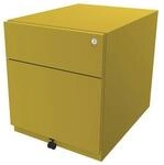 BISLEY Rollcontainer Note mit Griffleiste, 1 Universalschublade, 1 HR-Schublade,