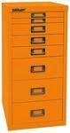 BISLEY MultiDrawer, 29er Serie, DIN A4, 8 Schubladen, Metall, 603 Orange, 38 x...