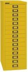 BISLEY MultiDrawer, 39er Serie, DIN A4, 15 Schubladen, Metall, 641 Zinkgelb, 38 x