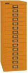 BISLEY MultiDrawer, 39er Serie, DIN A4, 15 Schubladen, Metall, 603 Orange, 38 x 27.9