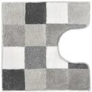 Kleine Wolke WC-Vorleger Caro Flanell 55 x 55 cm mit Ausschnitt